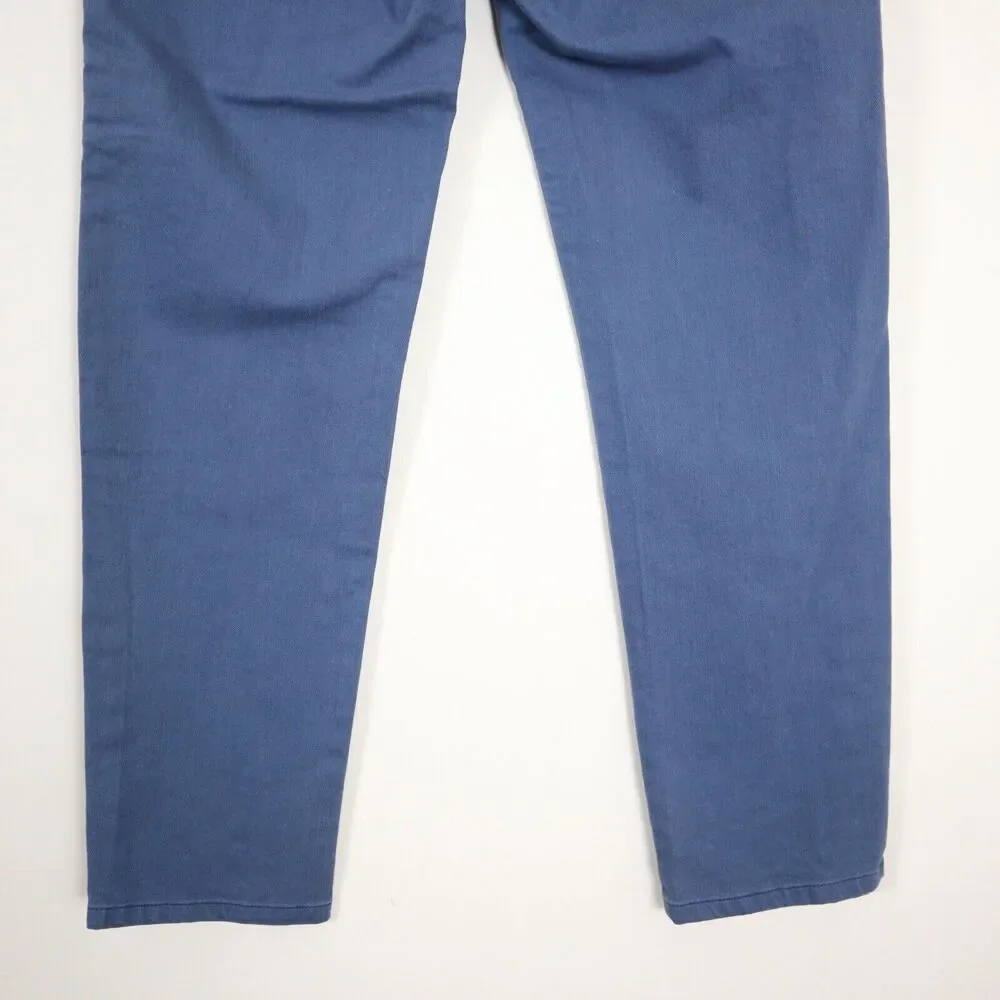 Soft Surroundings Size M Metro Leggings Jeans Skinny Button Light Blue - Picture 10 of 10